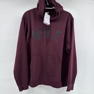 Nike Dri-FIT Hoodie Mens Medium French Terry Pullover FV9919 NWT Spellout